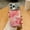 Pink, variant on for iPhone 17 Pro Max Case with Mirror & Stand, Shockproof Non-Slip, Full-Body Protection, Glitter Gradient Design with Starry Sparkle and Pearl Texture,Blue