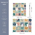thumbnail image 2 of Yayeee Toggle Light Switch Wall Plate 2-Gang 4.56"x4.48" Decorative Outlet Cover, Green Floral, 2 of 7