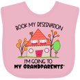 thumbnail image 3 of Inktastic Book My Reservation I'm Going to My Grandparents' House Boys or Girls Baby Bib, 3 of 4
