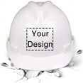 thumbnail image 3 of Safety Hard Hat Customize Logo Protective Head Outdoor Work Hat (White (standard)), 3 of 12