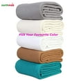 thumbnail image 3 of Cotton Throw Blanket Twin Size Blanket - Soft and Breathable Diamond Weave Cotton Thermal Bed Blanket 100% Fine Cotton, Warm Throw Blanket for Bed, Couch, Travel & Car-90 x 66 in, Teal, 3 of 8