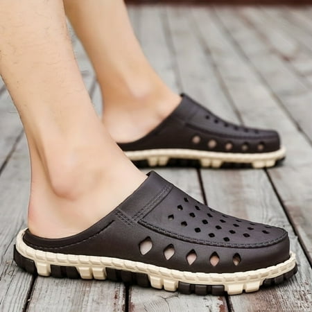 

FAIZE Men s Garden Clogs Lightweight Comfy Clogs Out Non-Slip Garden Shoes Summer Comfortable Arch Support Clogs-41