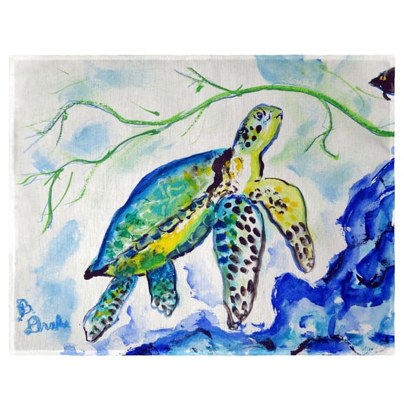 Betsy Drake Yellow Sea Turtle Place Mat Set of 4