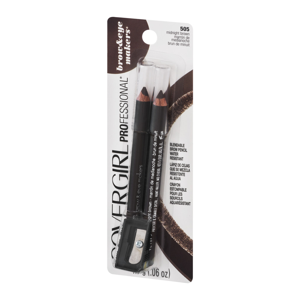 Covergirl Professional Brow&Eye Makers 505 Midnight Brown, 0.06 OZ - image 3 of 9