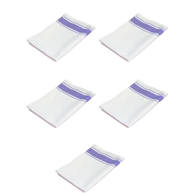 Bewildely 5 uds vaso de vidrio estropajo paños de limpieza toallas paños de cocina reutilizables ventana coche trapos Suministros de limpieza para el hogar Púrpura 32*50cm/5 uds Bewildely HA083870-05
