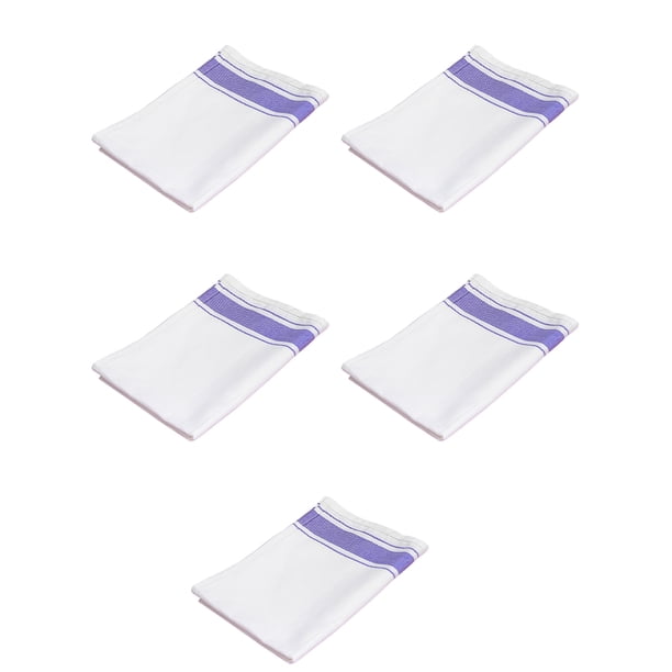 Cateissary 5 uds vaso de vidrio estropajo paños de limpieza toallas paños de cocina reutilizables ventana coche trapos Suministros de limpieza para el hogar Púrpura 32*50cm/5 uds Cateissary HA083870-05