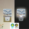 thumbnail image 2 of Yayeee LED Night Light for The Home Plug in With Light Sensors 2 Pack, Winter Mountain, 2 of 6