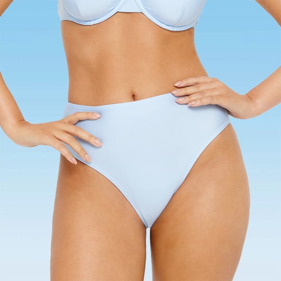 LSCN by LASCANA Women's Shimmer High Waisted Bikini Swimsuit Bottom