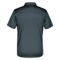 thumbnail image 2 of Adidas Men's Grind Climalite Performance Polo Shirt Golf Golfing (Onix, 2XL), 2 of 6