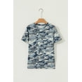 thumbnail image 3 of Men's Green Camouflage Print Crew Neck T-Shirt – Casual Summer Essential for Daily Wear [ZhiHiMeRi] | XL, 3 of 10