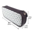 thumbnail image 3 of Lsque Hand Drawn Turtle Printed Big Capacity PU Leather Pencil Case Large Pencil Pouch Stationery Pen Bag Pencil Holder for Teen, 3 of 6