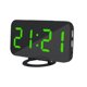 thumbnail image 5 of Reloj Despertador con Carga USB para Teléfonos Inteligentes Tabletas Pantalla LED de Respaldo de Batería Opciones de Atenuación Verde Soledad LED Despertador digital, 5 of 10