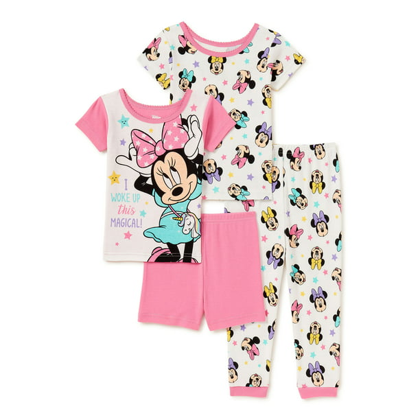 Minnie Mouse - Minnie Mouse Toddler Girl Snug Fit Cotton Short Sleeve ...