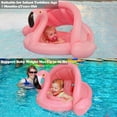 thumbnail image 5 of Flamingo Baby Pool Float with Canopy Inflatable Swimming Floats for Kids,Swimming Ring with Safety Seat Infant Floaty,Toddler Swimming Pool Float, 5 of 5