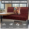 thumbnail image 4 of XYZCANDO Horse Design RV Dining Chair Seat Covers Breathable RV Booth Seat Covers, Anti-Slip Dustproof Camper Cushion Covers Fit for Booth Seats RV Dining Table, 4 of 7