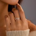 thumbnail image 3 of Star Moon Ring Set Stackable Rings for Women Couble 925 Sterling Silver Celestial Matching Adjustable Ring Cute 14k Gold Plated Blue CZ Moon Friendship Promise Ring Jewelry Gifts to Daughter, 3 of 11