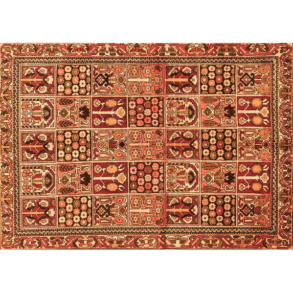 Ahgly Company Indoor Rectangle Persian Orange Traditional Area Rugs, 2' x 5'