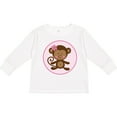 thumbnail image 3 of Inktastic Monkey Girl Girls Long Sleeve Toddler T-Shirt, 3 of 5