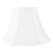 Home Concept 9x18x13.5 White Bell Shantung Lampshade
