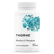 Thorne Riboflavin 5'-Phosphate, Bioactive Form of Vitamin B2 for Methylation Support, 60 Capsules