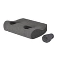 thumbnail image 1 of Almohada ergonómica para orejas perforadas, con funda, para dormir de lado. Gris oscuro, 1 of 9