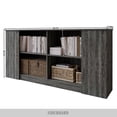 thumbnail image 2 of Castle Place Durable Engineered Wood 4 Shelf Sideboard, Dark Grey, 2 of 6