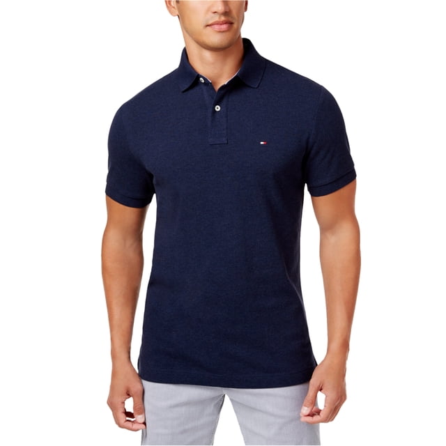 Tommy Hilfiger Polo de rugby de ajuste clásico para hombre, azul, XXX-Large