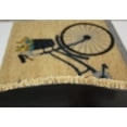 thumbnail image 6 of Kashi Home Printed Coir Fiber 18x28 Non-Slip Doormat, Durable Outdoor / Indoor Rug, Entryway, Front Door, Porch, Patio, Welcome Mat, Hello Spring Theme, Floral Americana Design Decor (Welcome Bicycle), 6 of 6