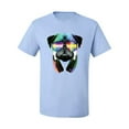 thumbnail image 2 of Wild Bobby, Colorful Pug DJ, Pop Culture, Men Graphic Tee, Light Blue, Small, 2 of 4