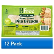 (12 pack) BFree Foods, Gluten Free, Stone Baked Pita Bread, 4 Count, 7.76oz
