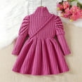 thumbnail image 2 of KIDDALLEY Robe en Polaire Chaude à la Mode pour Filles / Rose Rouge / 4-5 Ans, 2 of 6