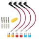 thumbnail image 3 of 4 Piezas 12V-24V Add-A-Circuit Micro2 Fuse Tap, Piggy Back Blade Portafusibles con ArnéS de Cables, 3 of 8