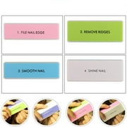 Professional Nail Buffer Block, 4 Way Buffer Block Shine File Polish Nail Art Manicure Pedicure Tool, 1pc