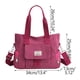 thumbnail image 2 of Bolso de lona de gran capacidad para mujer, bolso de moda, bolso bandolera versátil para mujer, 2 of 6