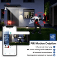 thumbnail image 5 of Solar Panel Security Cameras Wireless Outdoor - Battery Powered Cameras for Home Security Surveillance 2.4Ghz &5GHz WiFi Camera Two Way Audio Color Night Vison Alarm Motion Sensor Light Waterproof, 5 of 8