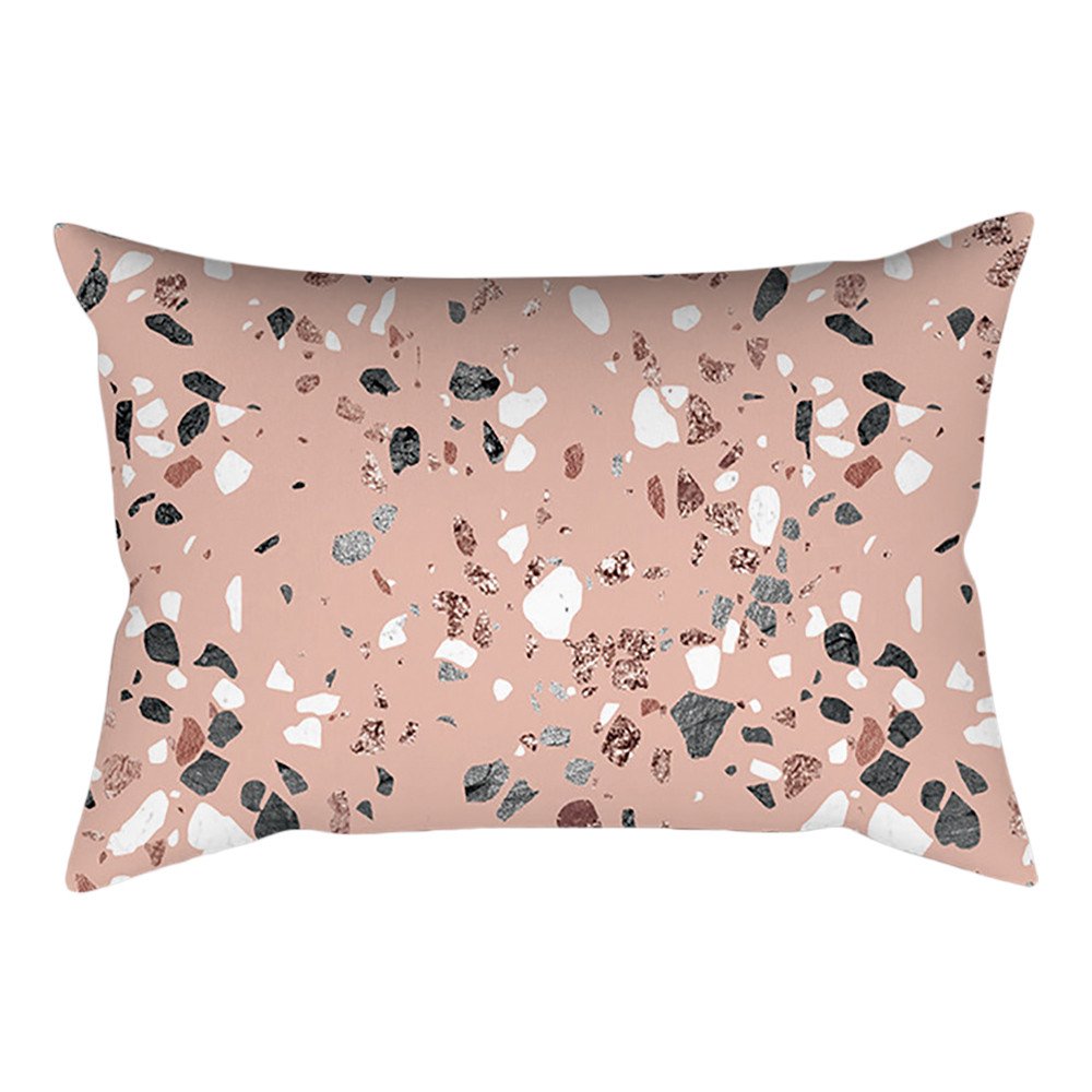 JPGIF Rose Gold Pink Cushion Cover Square Pillowcase Home Decoration