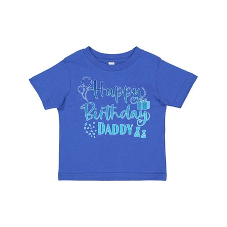 

Inktastic Blue Happy Birthday Daddy Gift Toddler Boy or Toddler Girl T-Shirt