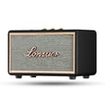 thumbnail image 1 of Lonzuer Retro Madera Portátil Inalámbrico 10000mAh Batería 80W Loud Bass Subwoofer TWS Altavoz Bluetooth con Entrada AUX, Ranura para Tarjeta SD, Puerto USB para Fiesta al Aire Libre (Negro), 1 of 5