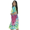 thumbnail image 2 of Just Love Short Sleeve Nightgown / Night Shirts Sleep Dress for Women (Tie Dye Bright Spotty, Large), 2 of 3