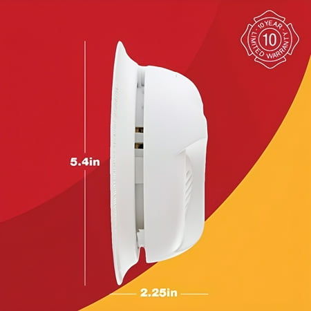 First Alert 0827B Ionization Smoke Alarm with 10-Year Sealed Tamper-Proof Battery