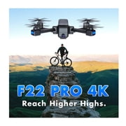 Contixo F22 Aerial Drones for Adults with Camera, Foldable GPS RC Quadcopter Drones for Adults with Remote & Case, Black