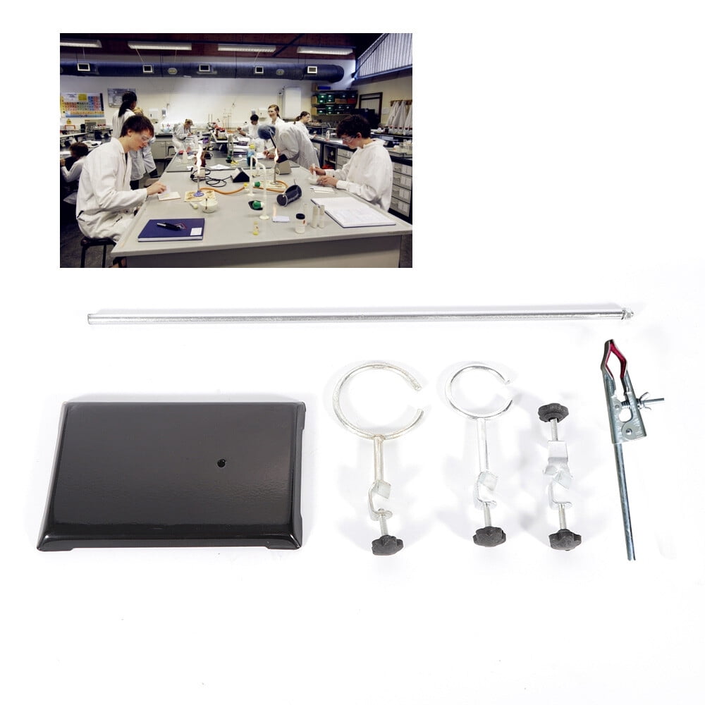 Laboratory Distilling Apparatus Stands Support Clamp Flask Retort Fixing Kit
