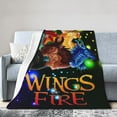 thumbnail image 2 of Wings Of Fire Blanket Fuzzy Plush Bed Blanket Cozy Fluffy Air Condition Quilt For Adults Kids, 2 of 6