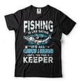 thumbnail image 2 of Mens Fishing Shirt Funny Fishing Tee Fishing Is Like Dating T-Shirt Fisherman Gifts Fishing Shirt (Large Military Green), 2 of 6