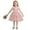 C-Pink211, variant on JIAYUE Kids Girls Spring Dresses Floral Short Sleeve Drop Shoulder Crew Neck A-Line Mid Length Elegant Lace Mesh For Child Breathable Playwear