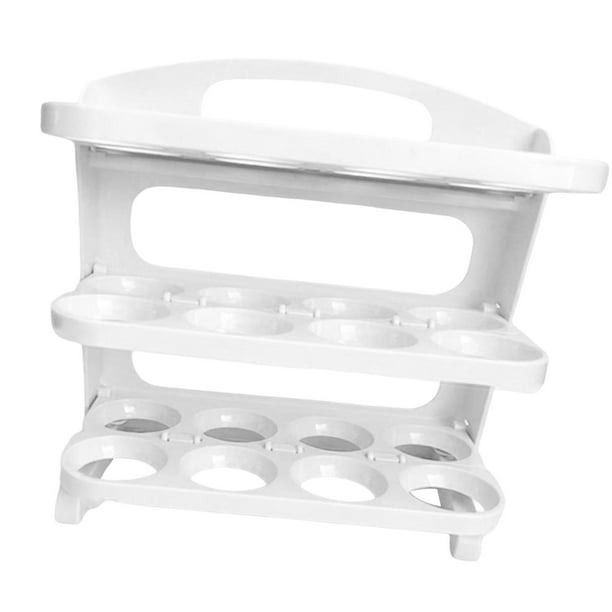 Soporte plegable para puerta lateral de refrigerador, recipiente para huevos, soporte para puerta de refrigerador