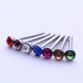 thumbnail image 4 of 60 Pcs Clous de Nez pour Adultes en Acier Inoxydable, Strass, Perçage, Anneaux de Clous de Nez, Épingles, 4 of 6