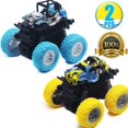 thumbnail image 1 of Jouets pour Tout-Petits Voitures à Rétrofriction, Lot de 2 Voitures Jouets pour Garçons, Véhicules à Rétrofriction avec Ressort Antichoc et Pneus en Caoutchouc Texturé, Voitures à Friction Jouets pour Garçons Filles Tout-Petits 3 Ans et Plus, 1 of 6