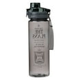 thumbnail image 2 of Christian Art Gifts Wide Mouth BPA-Free Reusable Plastic Sports Water Bottle w/Locking Flip-Top Lid & Carry Strap: I Know the Plans - Jeremiah 29:11 Inspirational Bible Verse, Black, 28 oz., 2 of 5