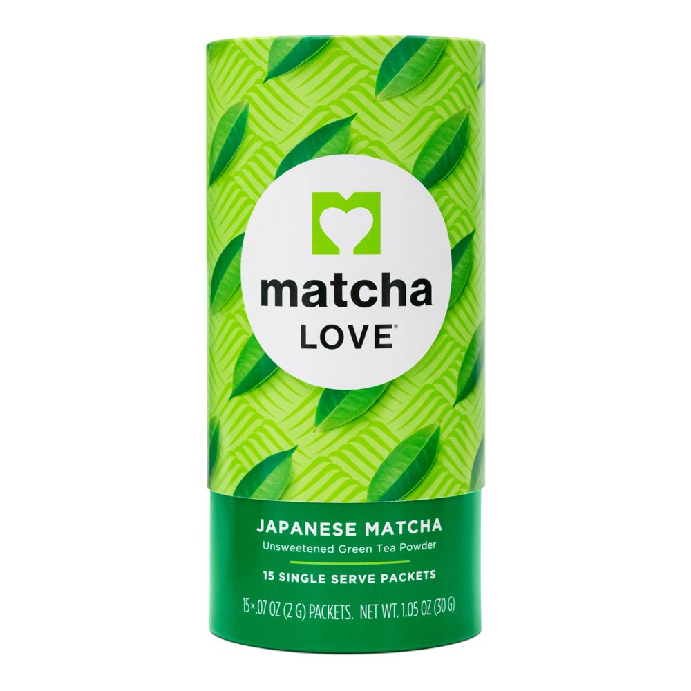 Matcha LOVE Japanese Matcha Unsweetened Green Tea Powder Sticks